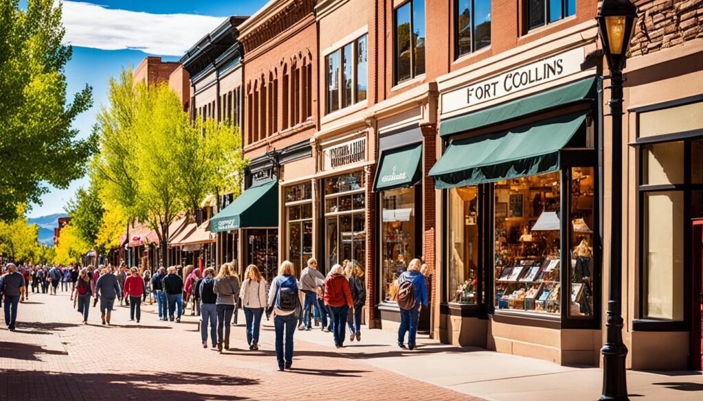 downtown Fort Collins shopping