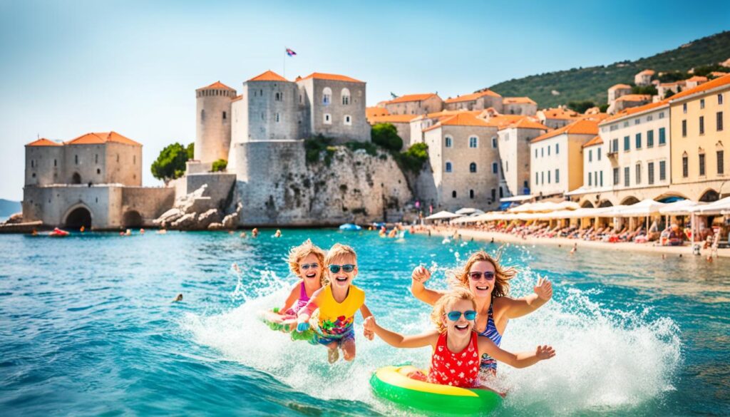 family-friendly beaches near Dubrovnik