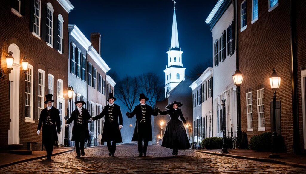 ghost tour in Old Town Alexandria