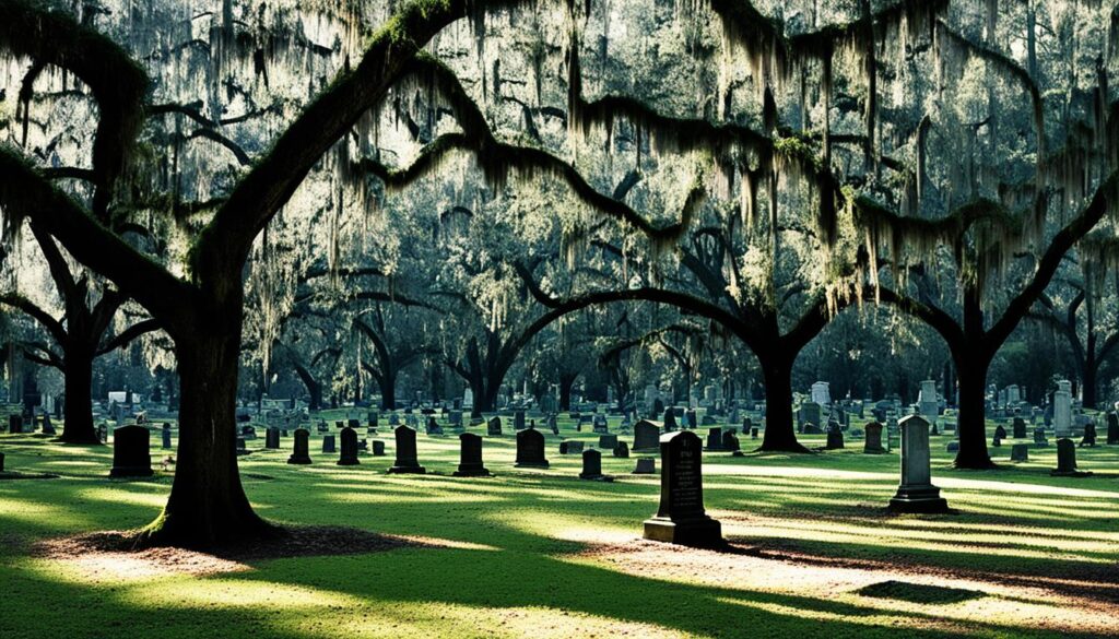 historic burial grounds Savannah