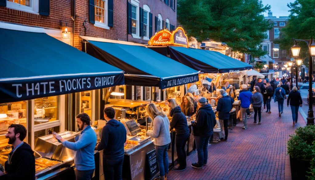 late-night snack options near hotels in Old Town Alexandria