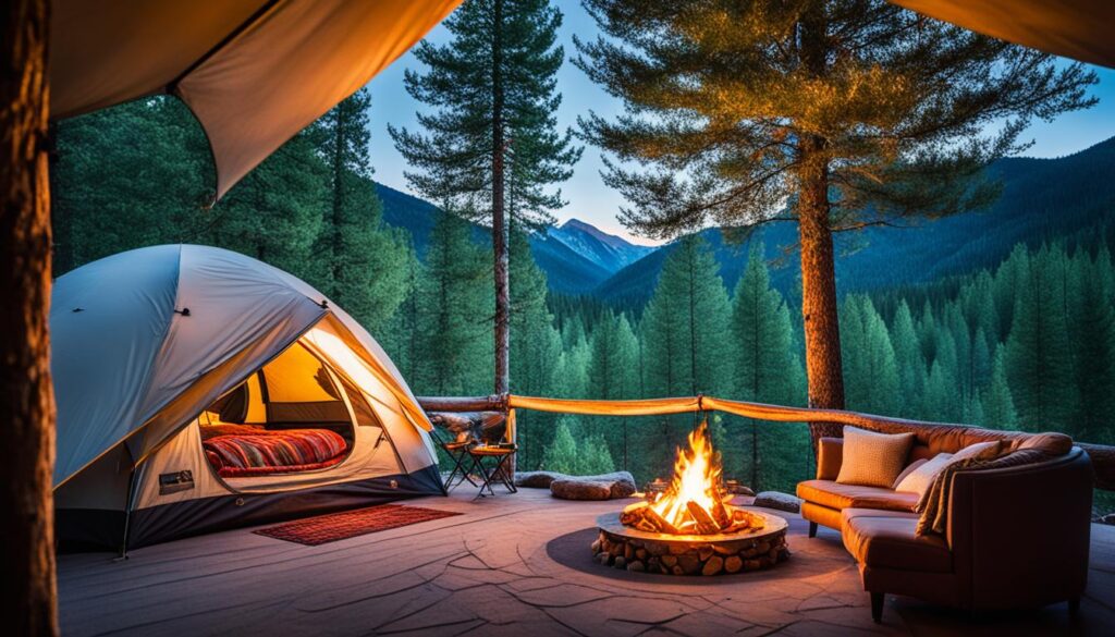 luxury camping in Colorado