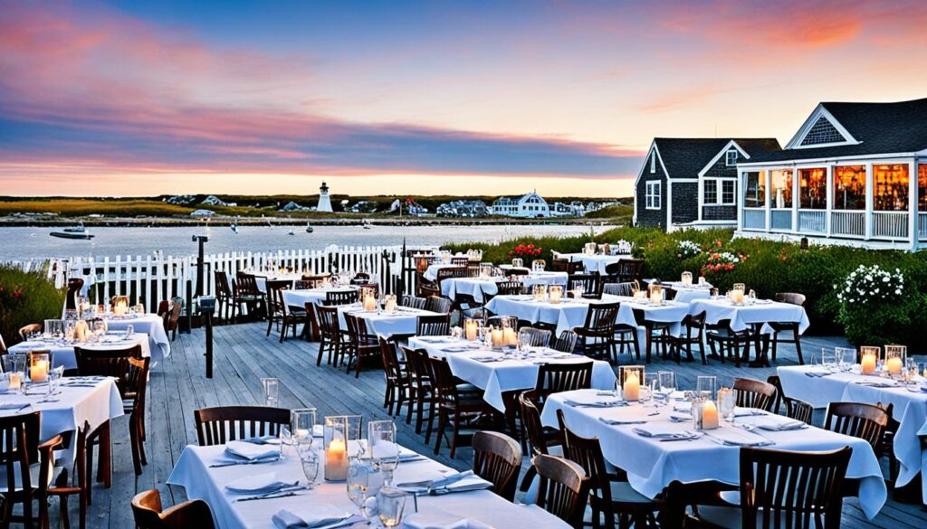 outdoor dining Nantucket MA