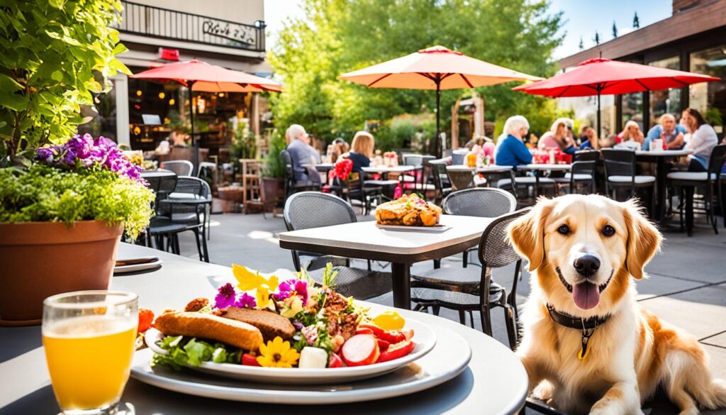 patio dining for pet owners