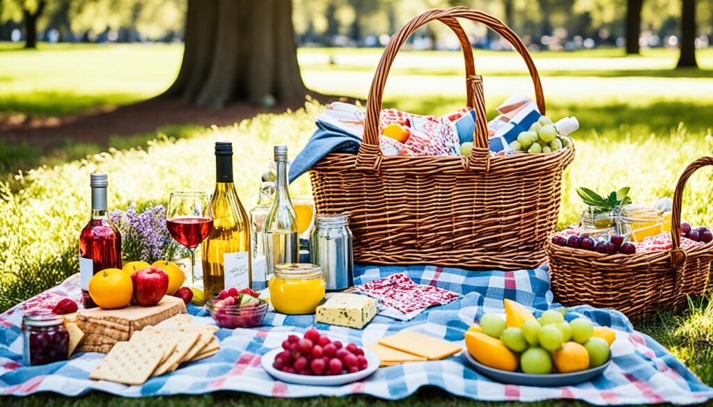 picnic supplies for Forsyth Park