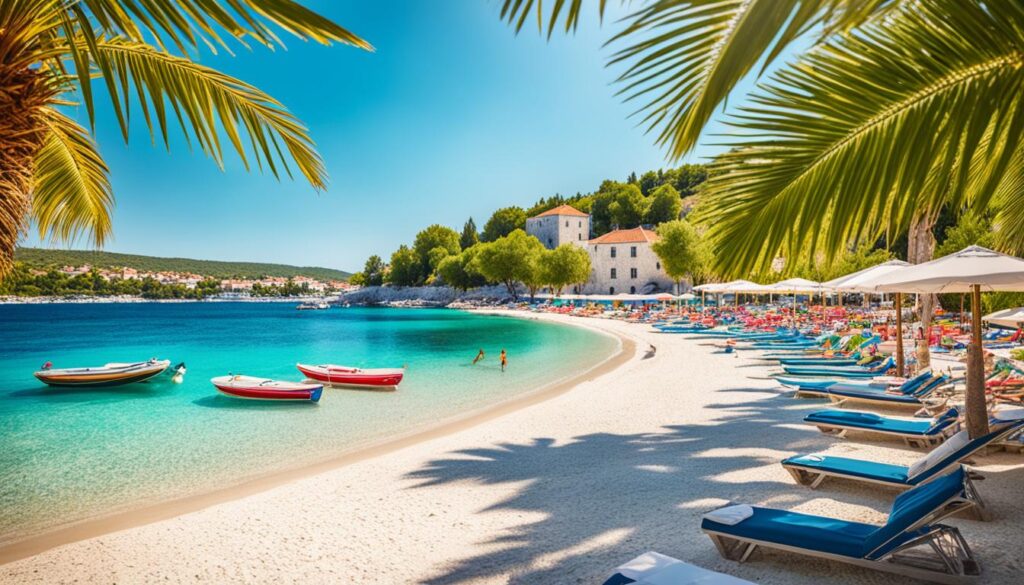 relaxing beaches near Split
