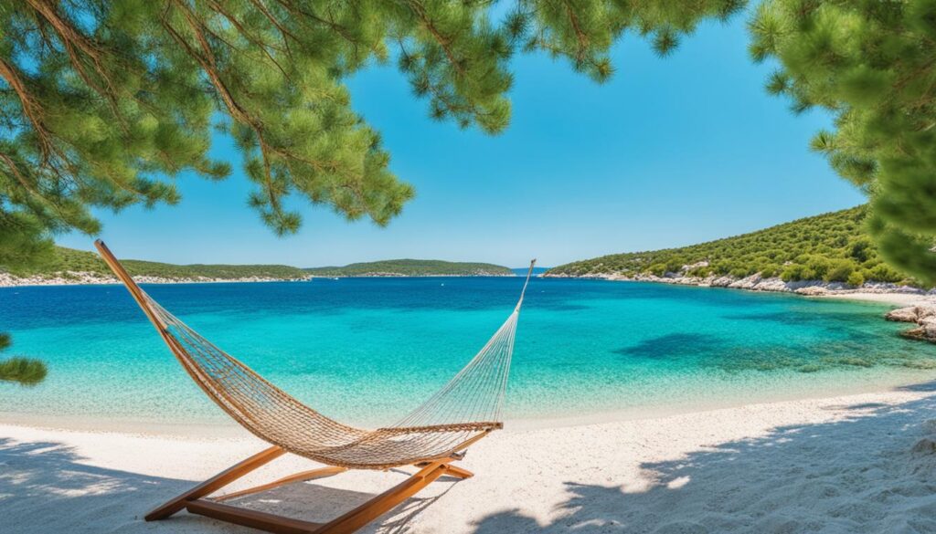 relaxing beaches near Split