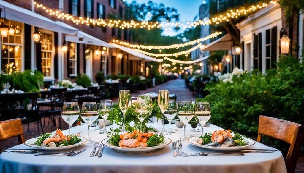 romantic dining options in Savannah