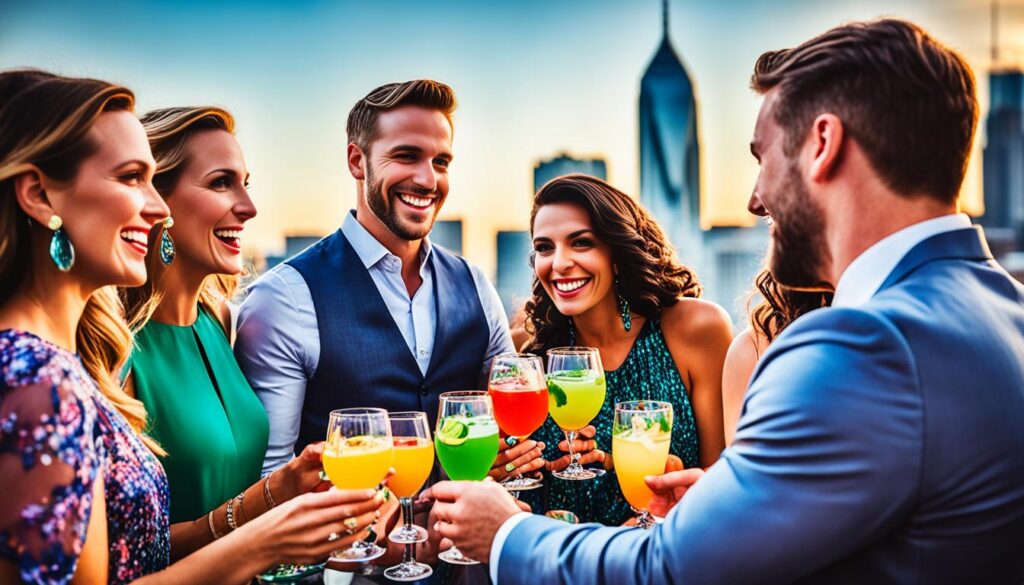 rooftop bars with cocktails