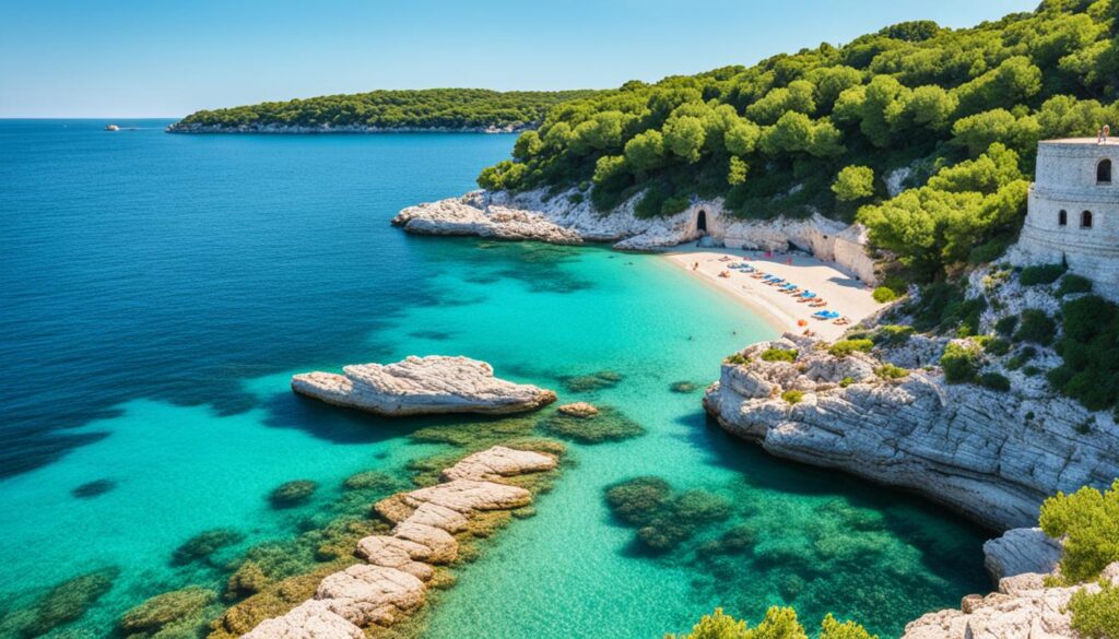 secluded beaches in Pula