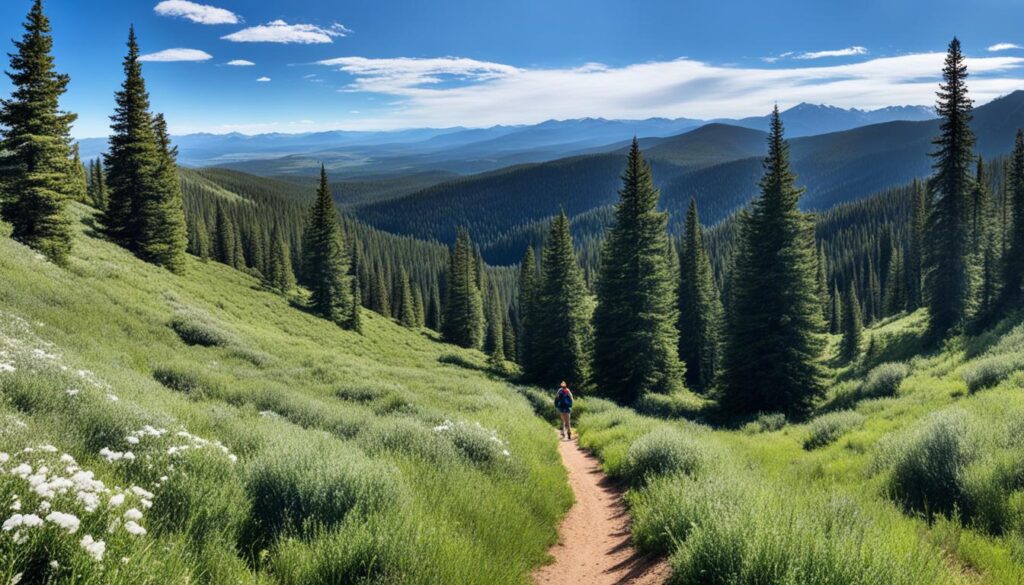 top trails for mountain views near Denver