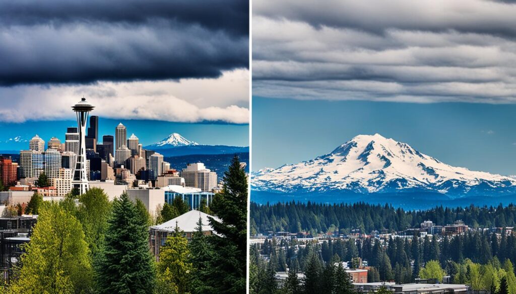 weather Spokane vs Seattle