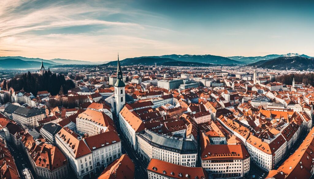 Best places for cityscape photography in Ljubljana
