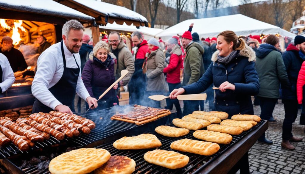 Bratislava Christmas market food