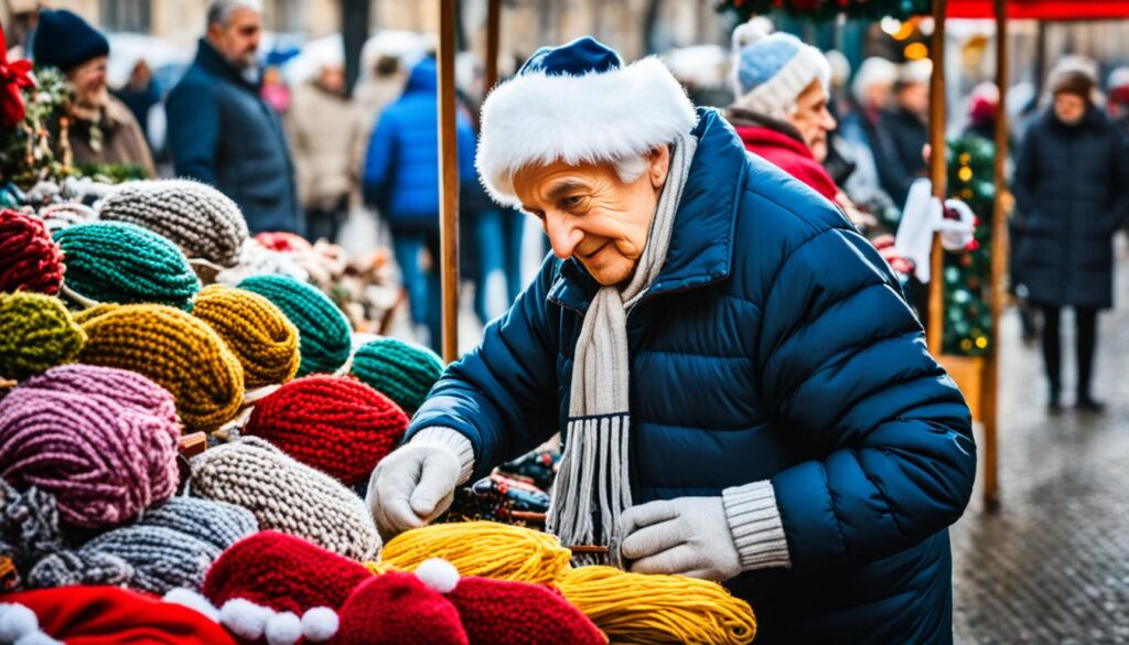 Bucharest Christmas market vendors