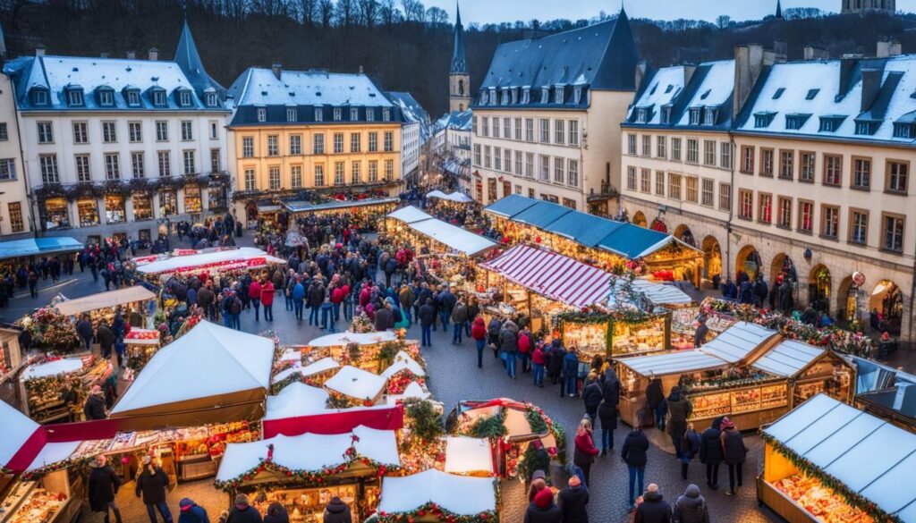 Christmas shopping in Luxembourg City