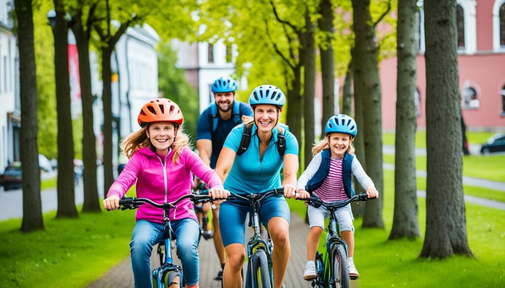 Cycling options for families in Tartu