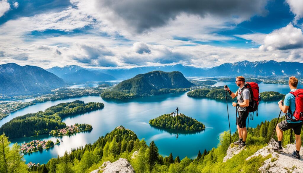 Explore Lake Bled from a viewpoint