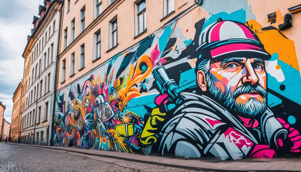 Exploring graffiti in the streets of Riga