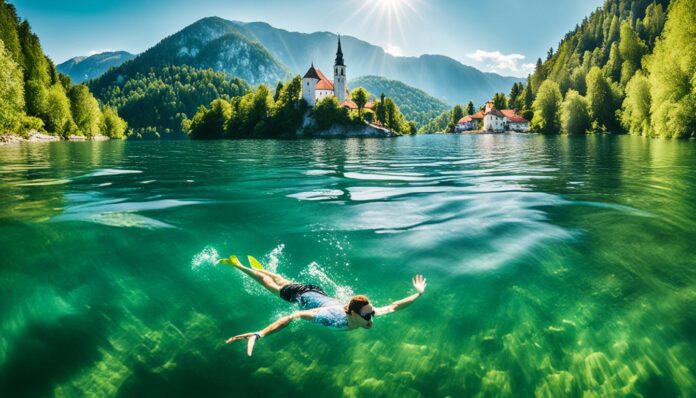 Is it possible to swim in Lake Bled?