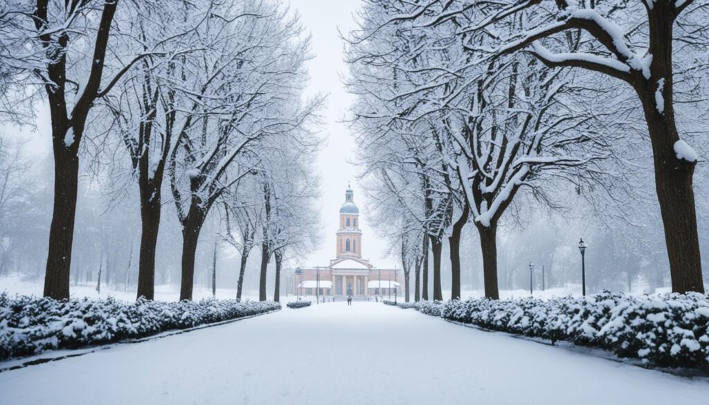 Kaunas in the Snow