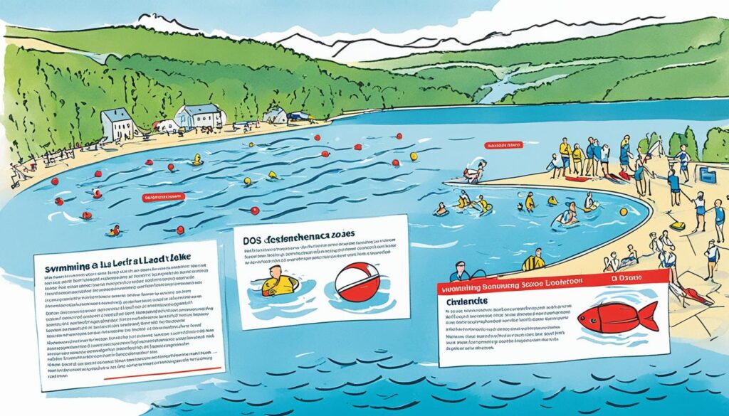 Lac d'Echternach swimming guidelines