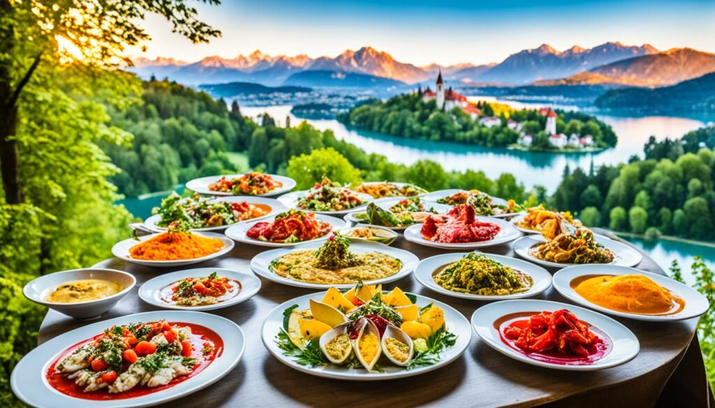 Local cuisine in Bled