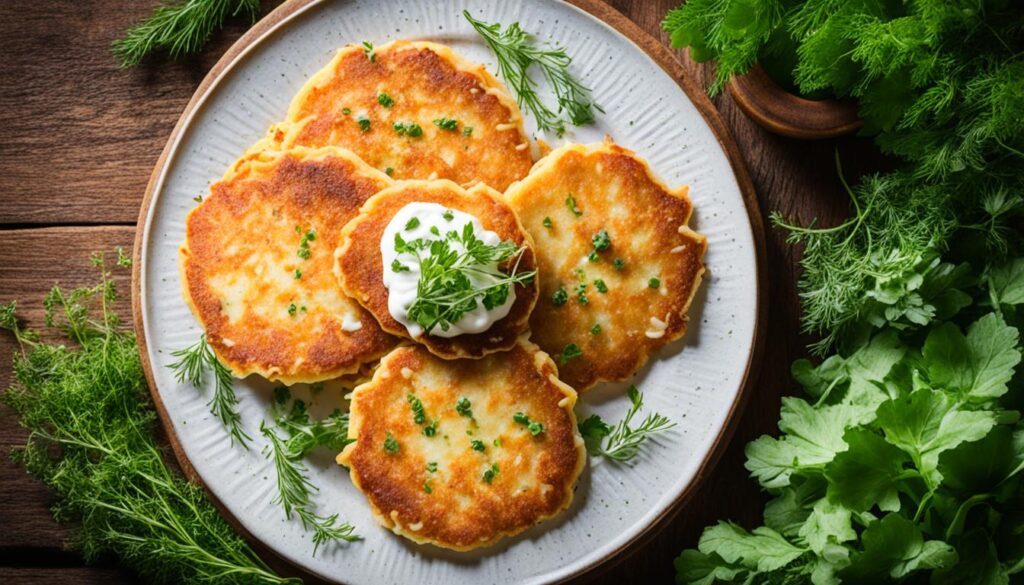 Luxembourgish potato pancakes