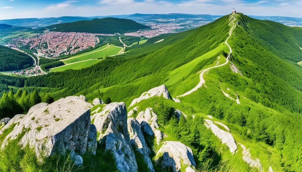 Nitra Zobor Hill hiking trails