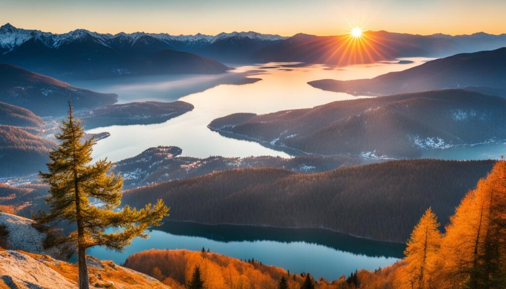 Ojstrica Viewpoint Sunrise