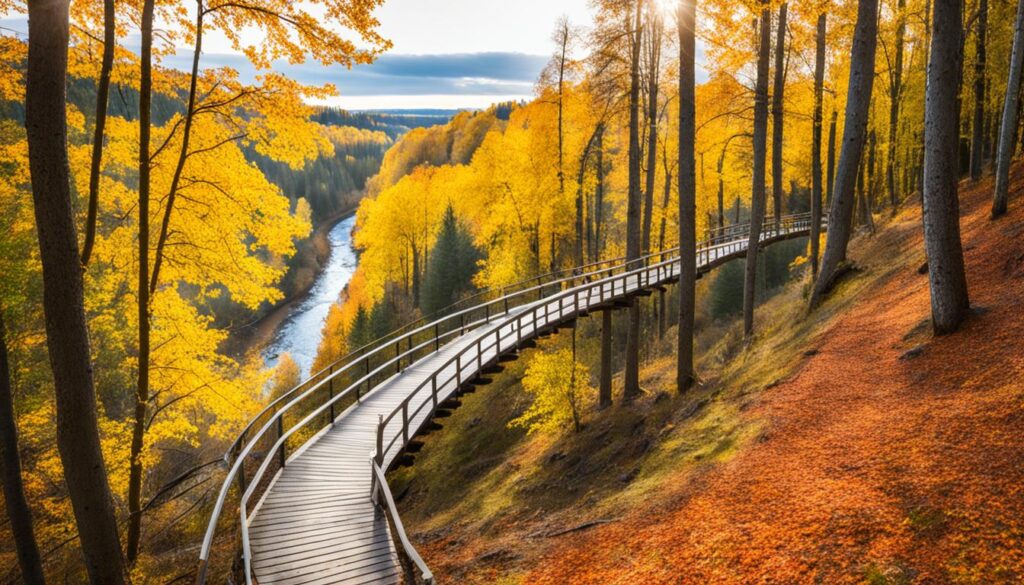 Pärnu hiking trails with beautiful views in autumn