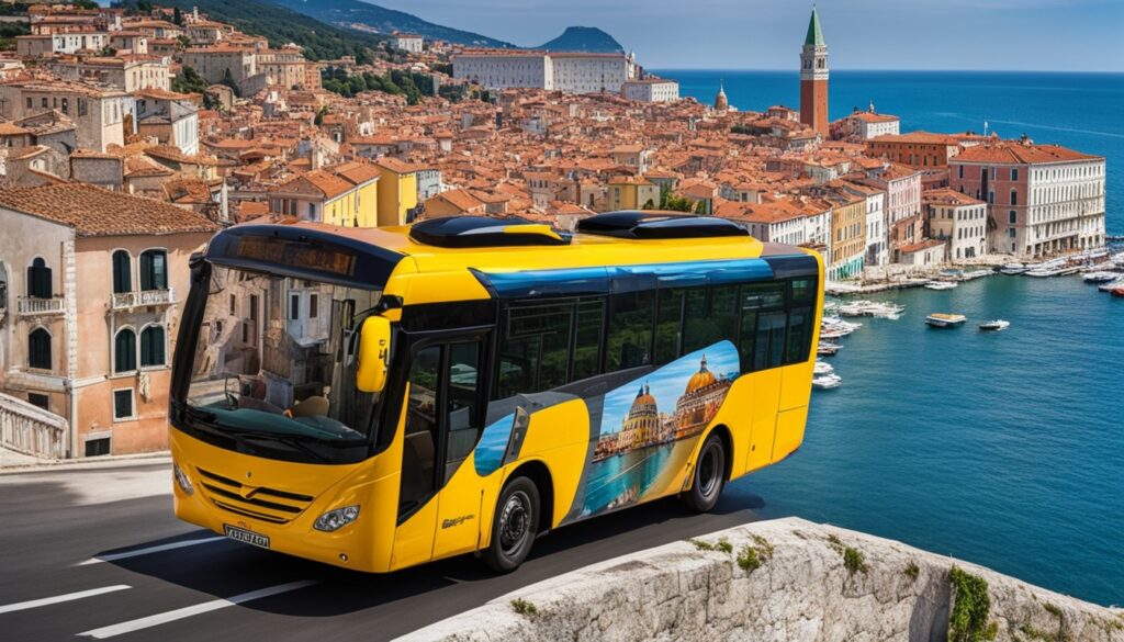 Piran to Venice bus transportation options