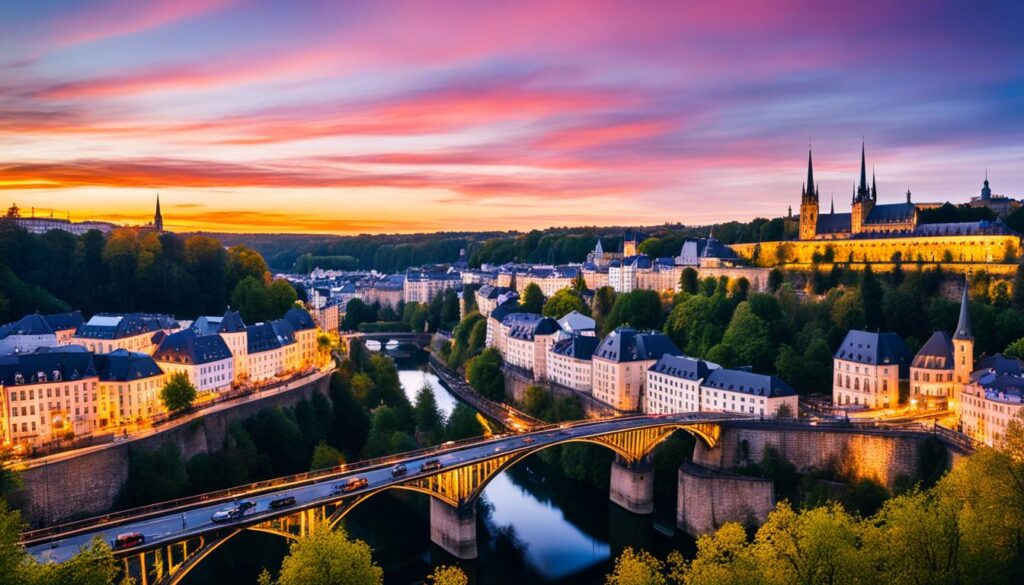 Prime viewing locations in Luxembourg City