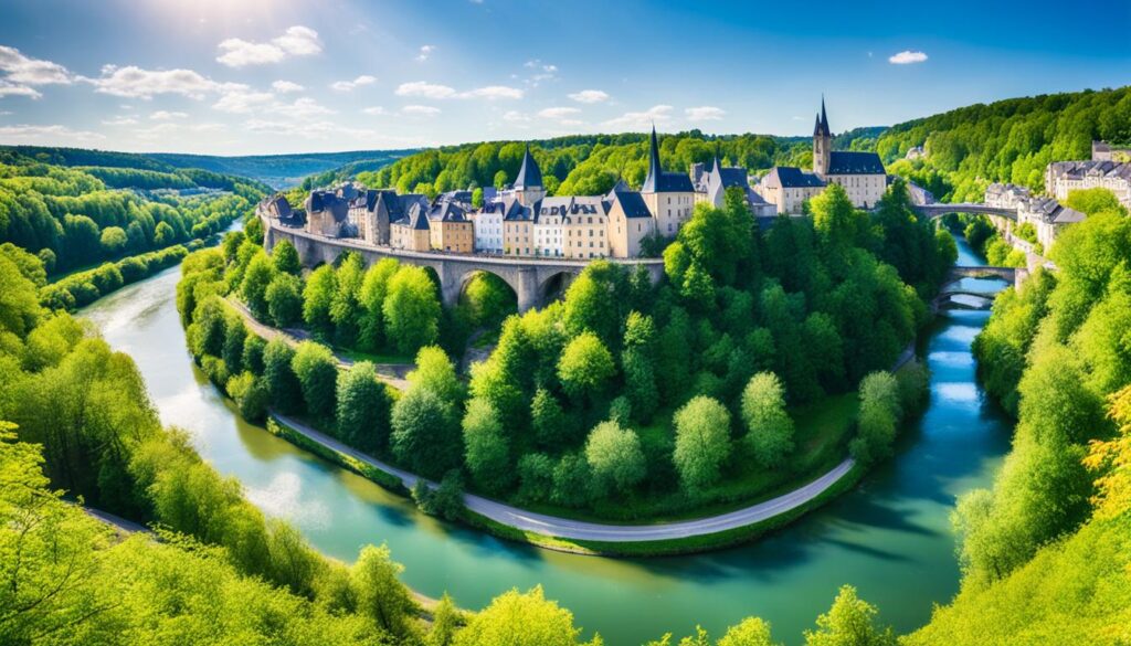 Scenic overlooks in Luxembourg City