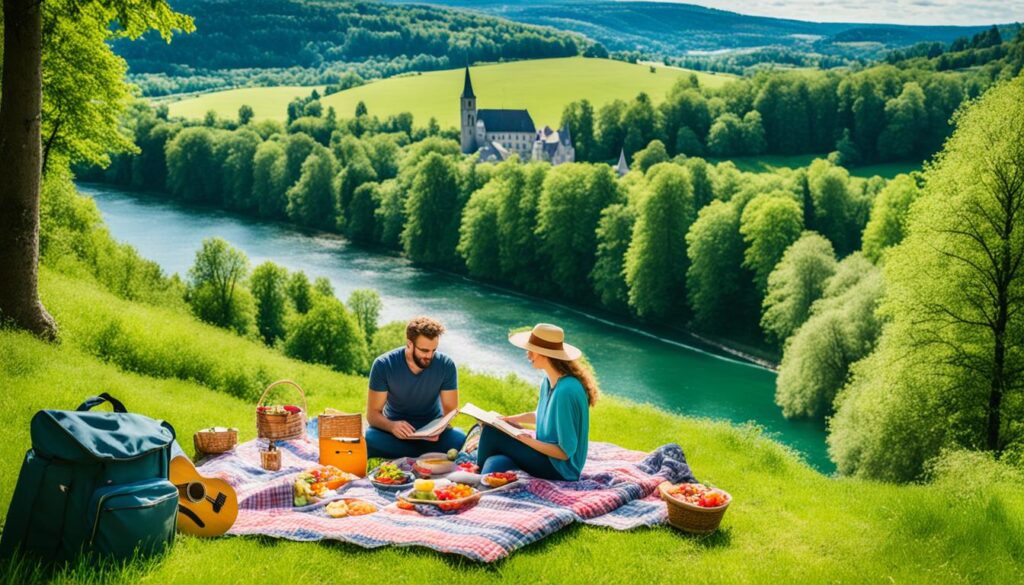 Scenic picnic spot near Echternach