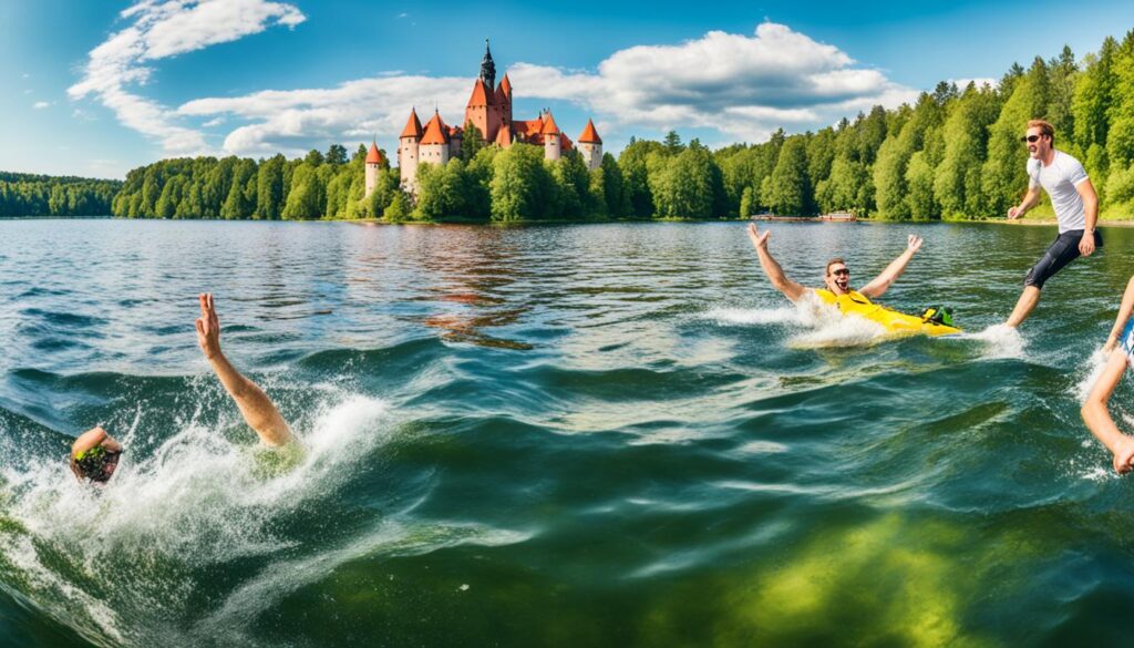 Swimming destinations in Trakai