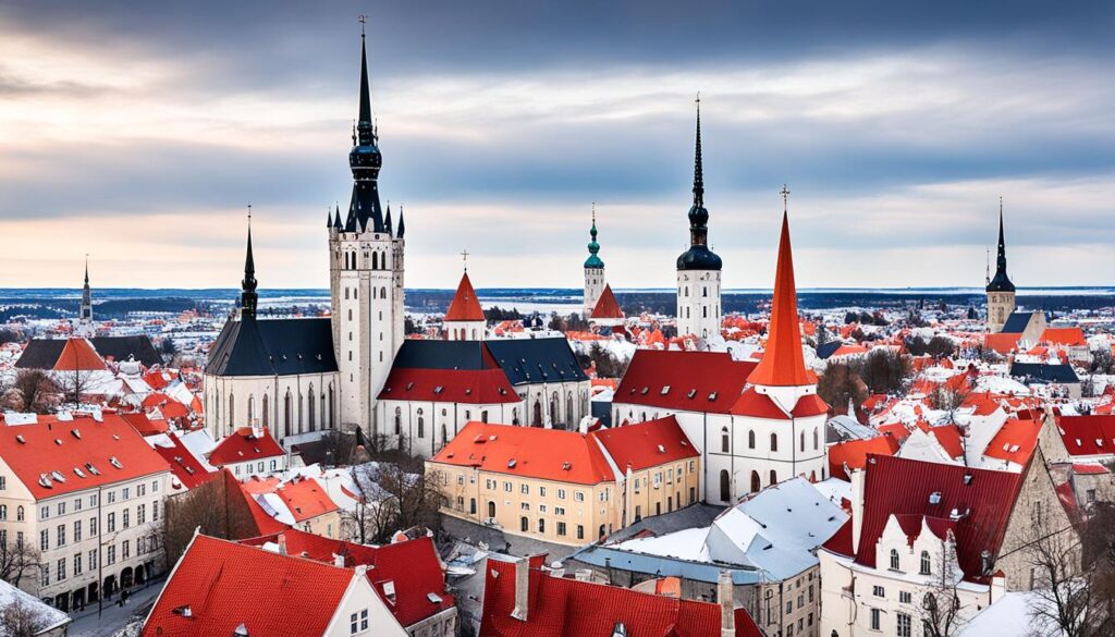 Tallinn medieval cityscape