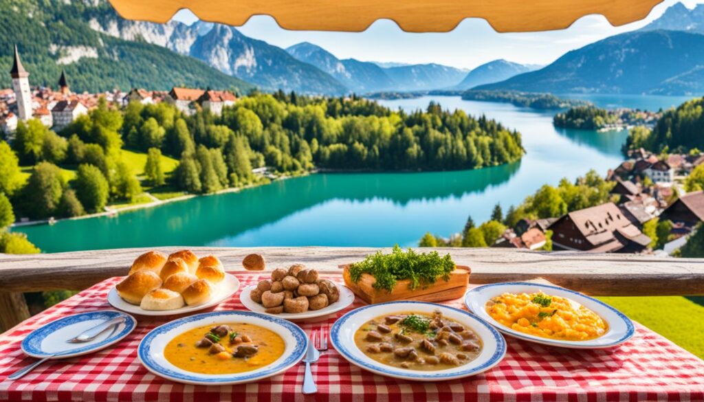 Traditional Slovenian cuisine Bled