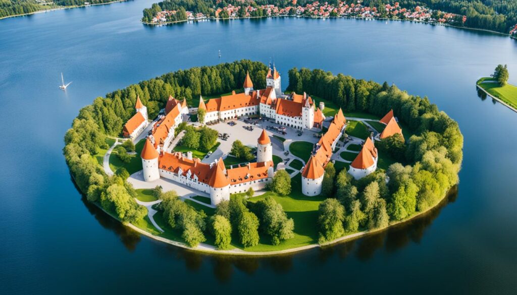 Trakai Castle hotels with a view
