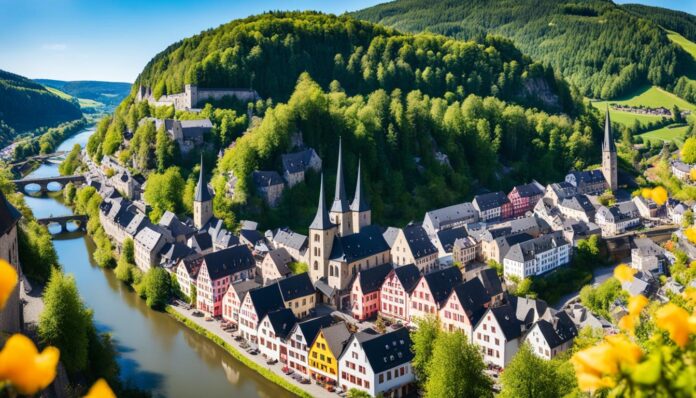 What are some recommended places to stay in Vianden?
