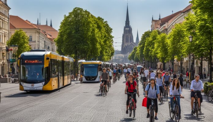 What are the best options for getting around Košice without a car?