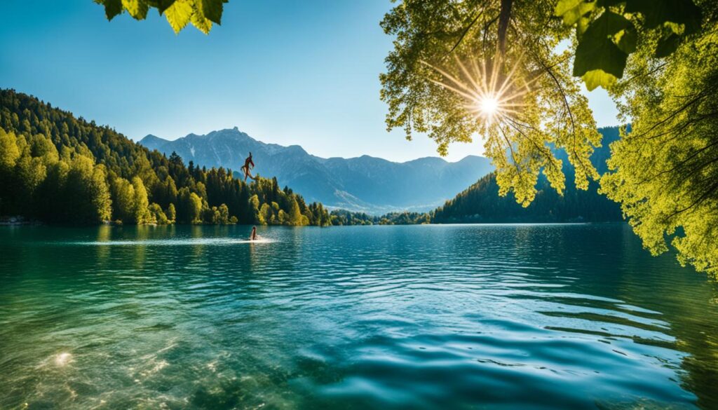 best time to swim in Lake Bled