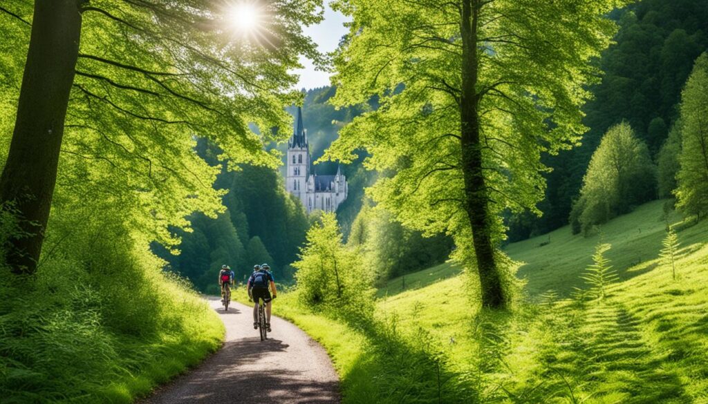biking routes near Echternach