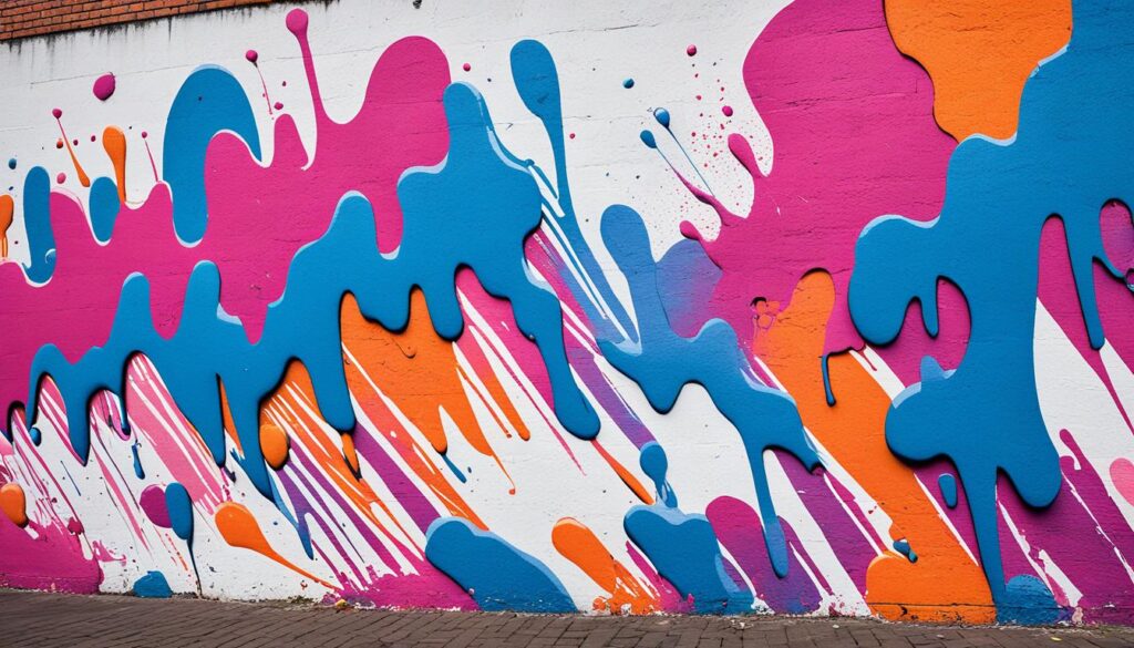 colorful graffiti in Riga