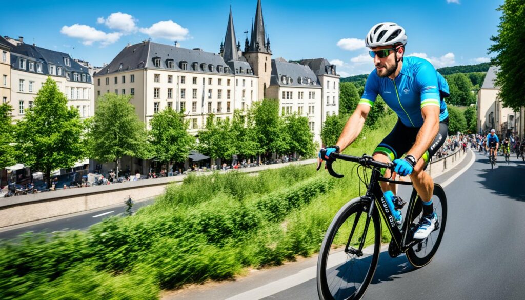 cycling in Luxembourg City