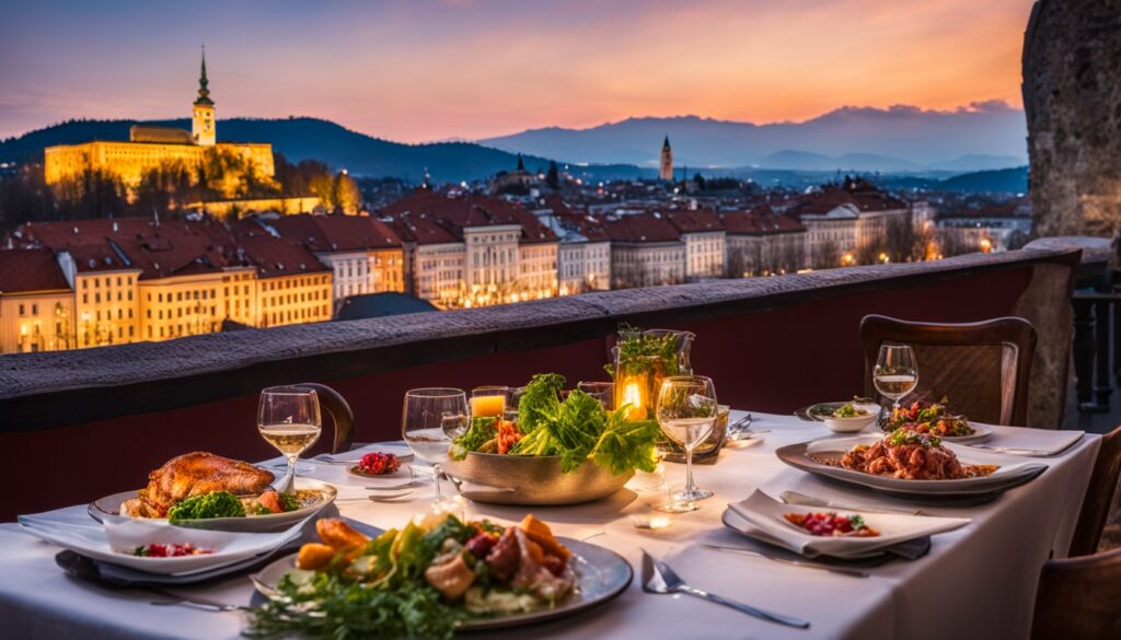 dinner with a view Ljubljana