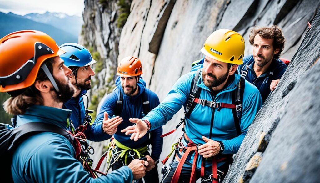 experienced climbing instructors