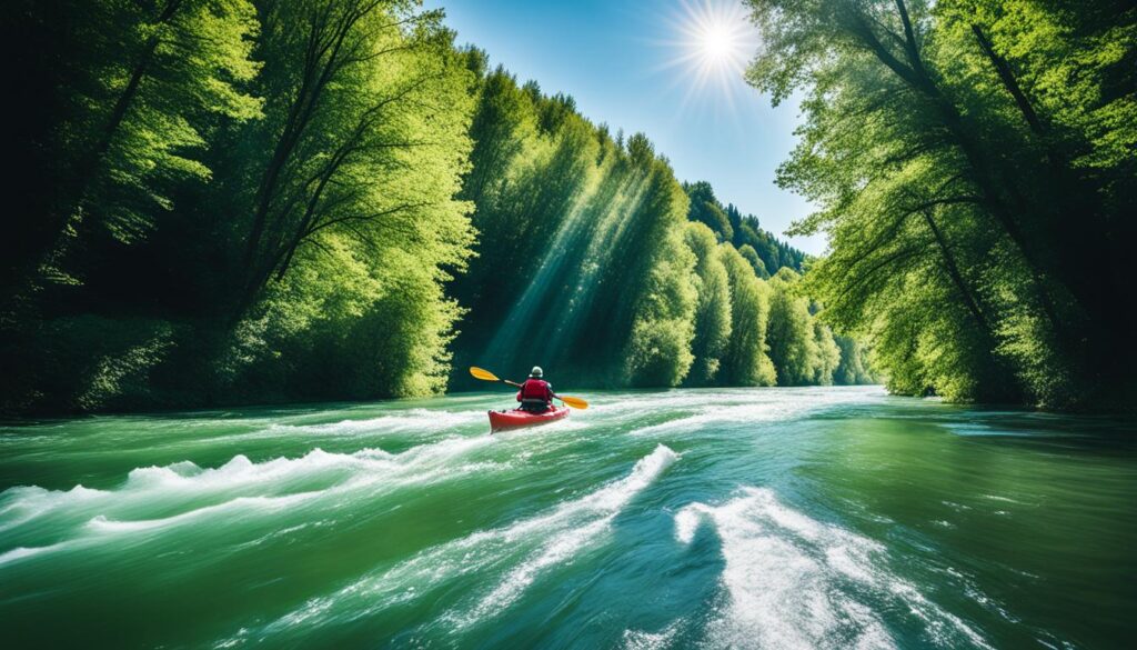 explore Drava River by kayak