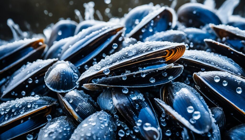 fresh burgas mussels
