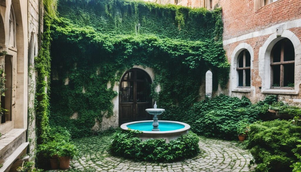 hidden courtyards in Cluj-Napoca